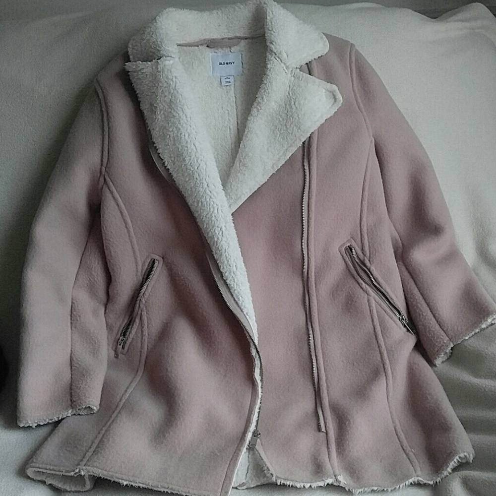 NWOT Old Navy Jacket pink sherpa lined